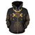 Sun Moon Boho Style All Over Zip Up Hoodie