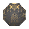 Sun Moon Boho Style Automatic Foldable Umbrella
