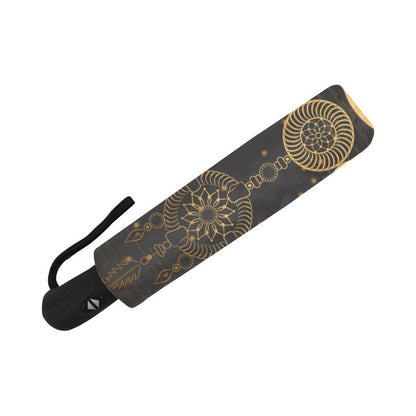 Sun Moon Boho Style Automatic Foldable Umbrella