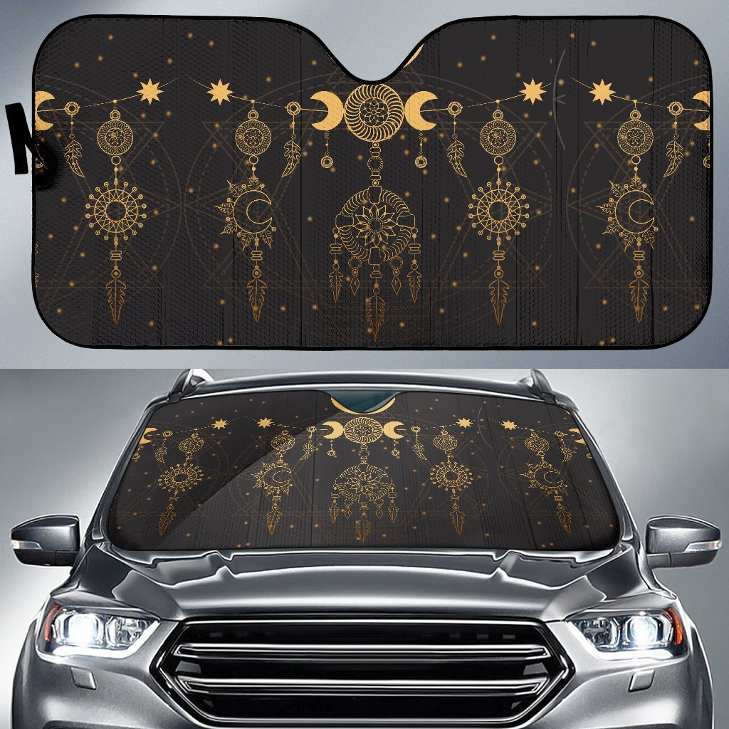 Sun Moon Boho Style Car Sun Shade-JorJune