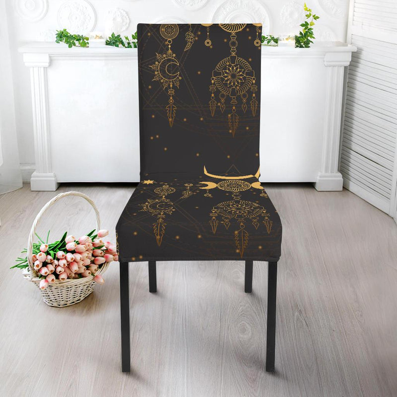 Sun Moon Boho Style Dining Chair Slipcover-JORJUNE.COM