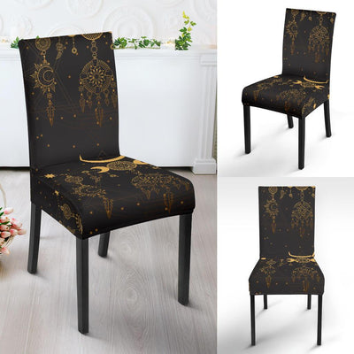 Sun Moon Boho Style Dining Chair Slipcover-JORJUNE.COM