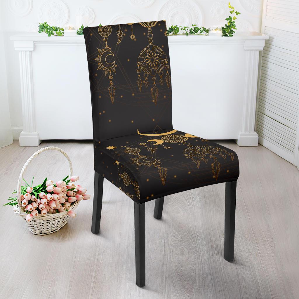 Sun Moon Boho Style Dining Chair Slipcover-JORJUNE.COM