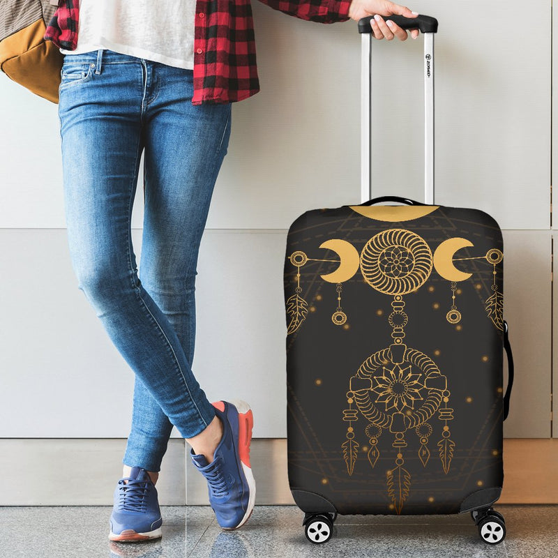 Sun Moon Boho Style Luggage Cover Protector