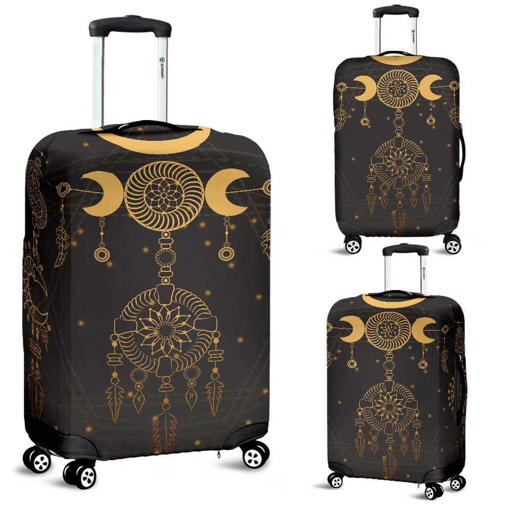 Sun Moon Boho Style Luggage Cover Protector