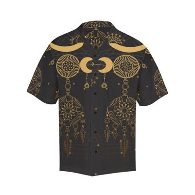 Sun Moon Boho Style Men Hawaiian Shirt