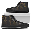 Sun Moon Boho Style Men High Top Shoes