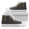 Sun Moon Boho Style Men High Top Shoes