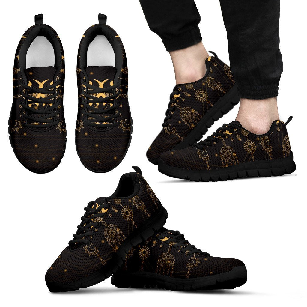 Sun Moon Boho Style Men Sneakers