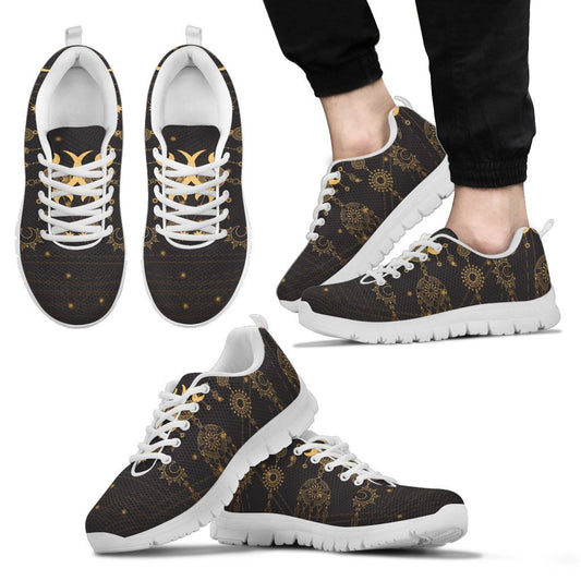 Sun Moon Boho Style Men Sneakers