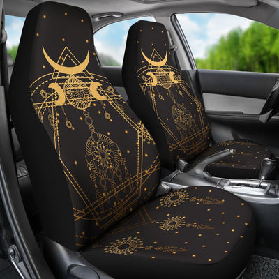 Sun Moon Boho Style Universal Fit Car Seat Covers