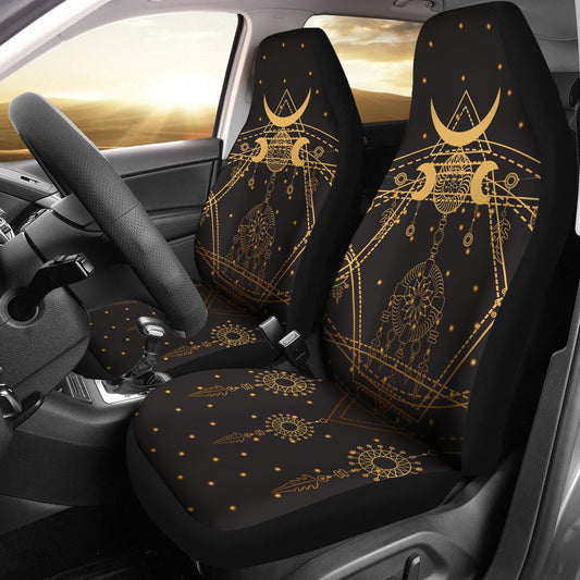 Sun Moon Boho Style Universal Fit Car Seat Covers