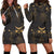 Sun Moon Boho Style Women Hoodie Dress