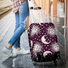 Sun Moon Face Luggage Cover Protector