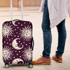 Sun Moon Face Luggage Cover Protector