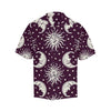 Sun Moon Face Men Hawaiian Shirt