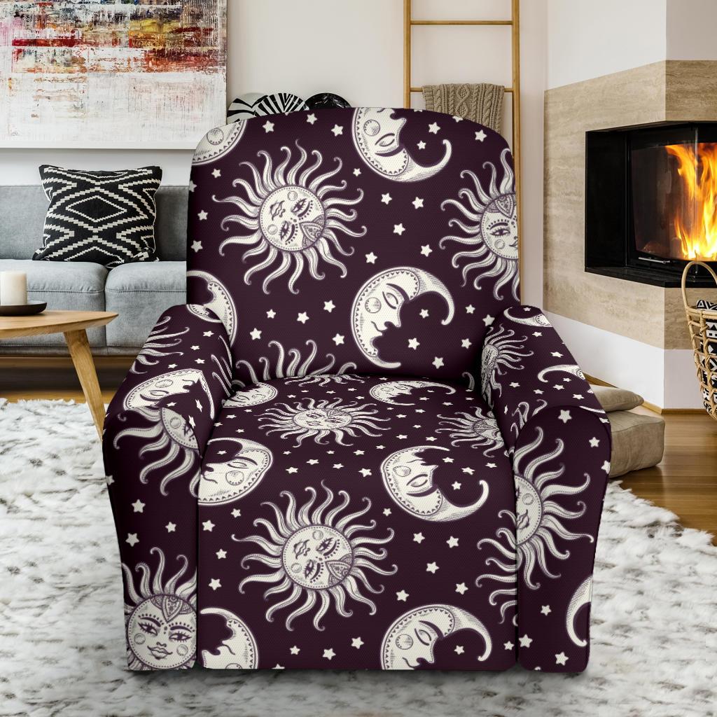 Sun Moon Face Recliner Slipcover-JORJUNE.COM