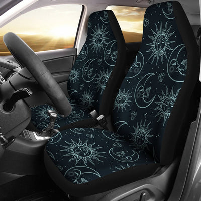 Sun Moon Magic Design Themed Print Universal Fit Car Seat Covers-JorJune