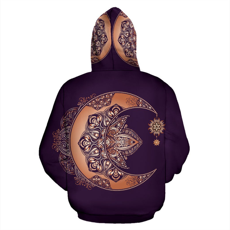 Sun Moon Mandala All Over Print Hoodie