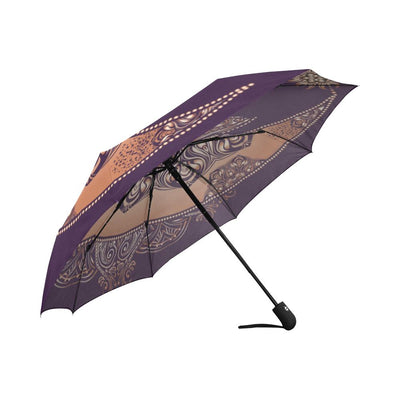 Sun Moon Mandala Automatic Foldable Umbrella