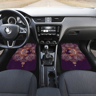 Sun Moon Mandala Car Floor Mats