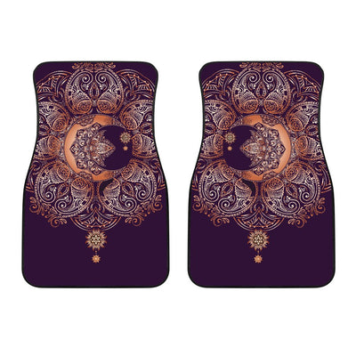 Sun Moon Mandala Car Floor Mats