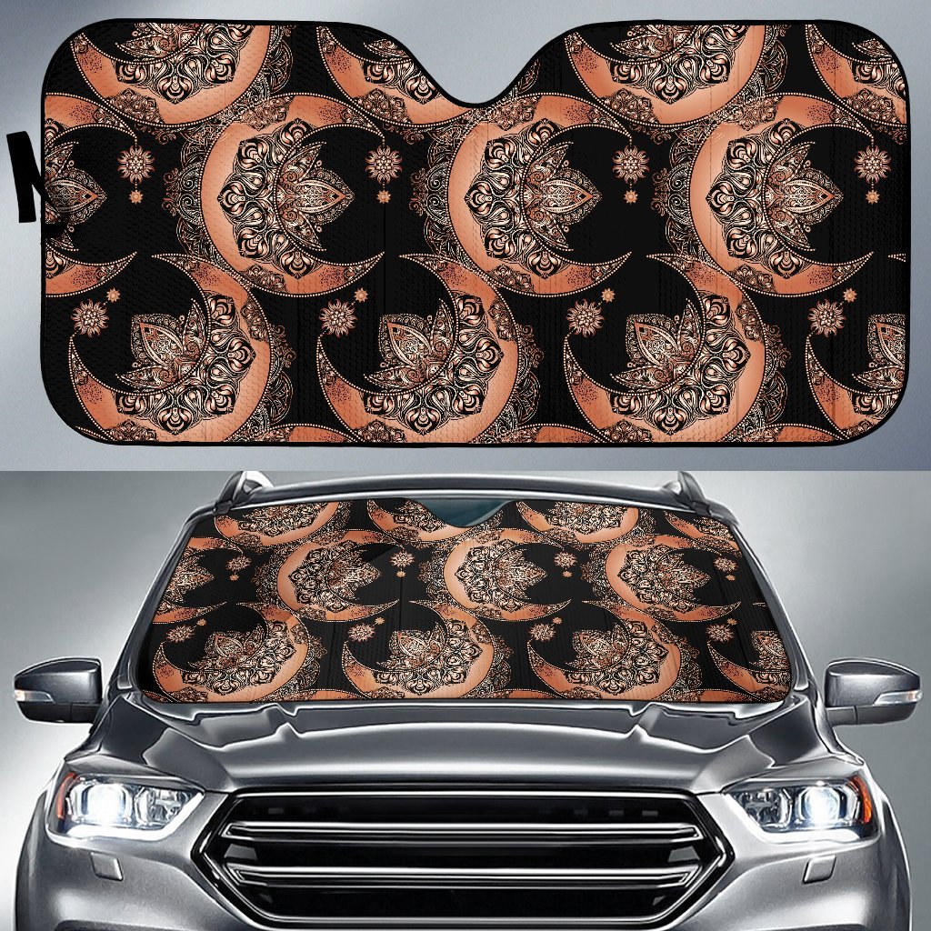 Sun Moon Mandala Car Sun Shade-JorJune