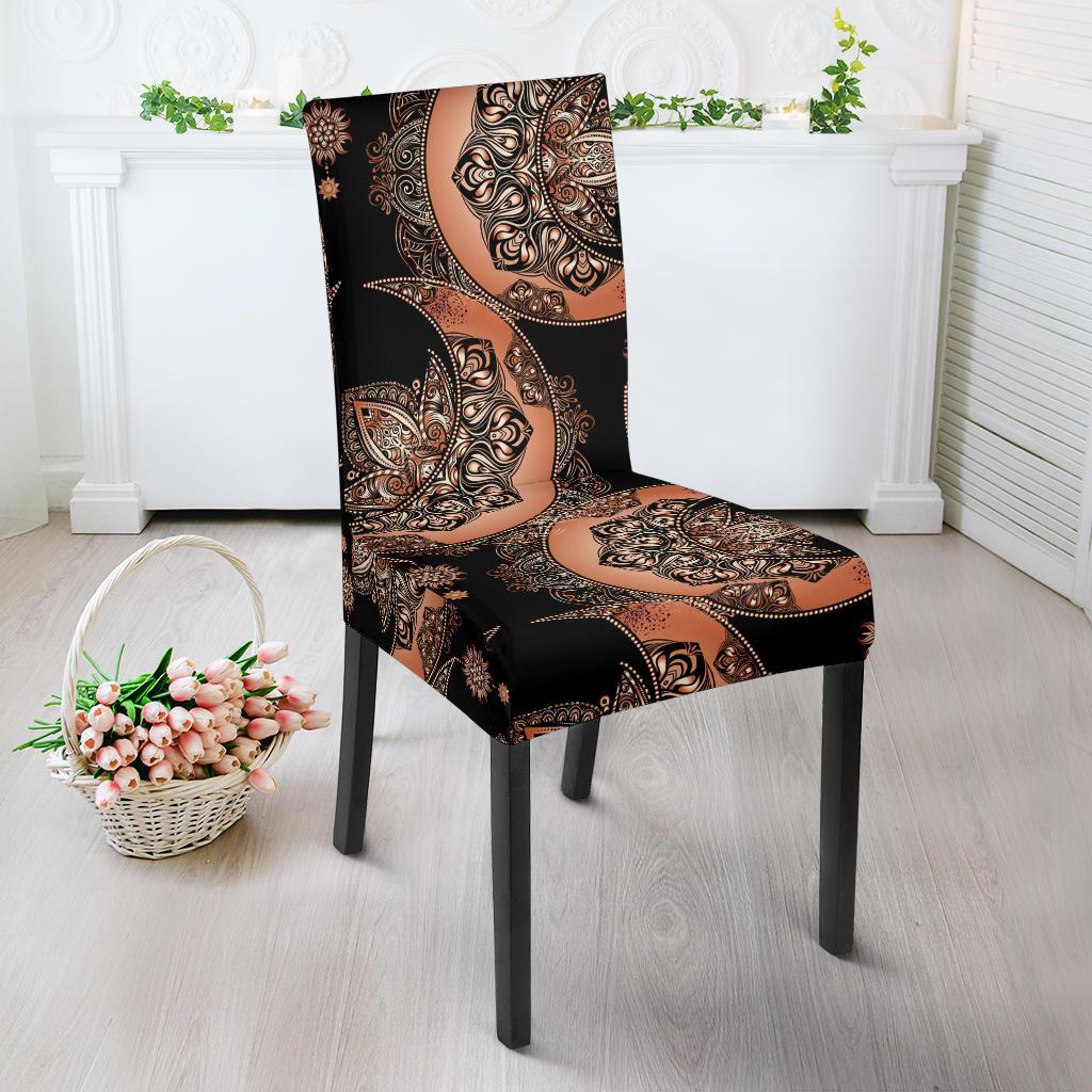 Sun Moon Mandala Dining Chair Slipcover-JORJUNE.COM