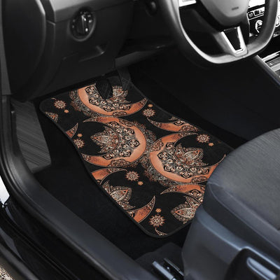 Sun Moon Mandala Front and Back Car Floor Mats