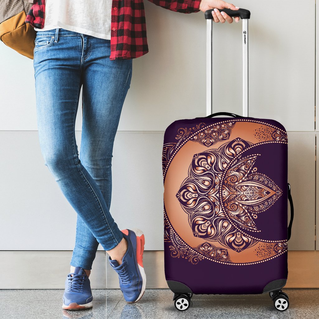 Sun Moon Mandala Luggage Cover Protector