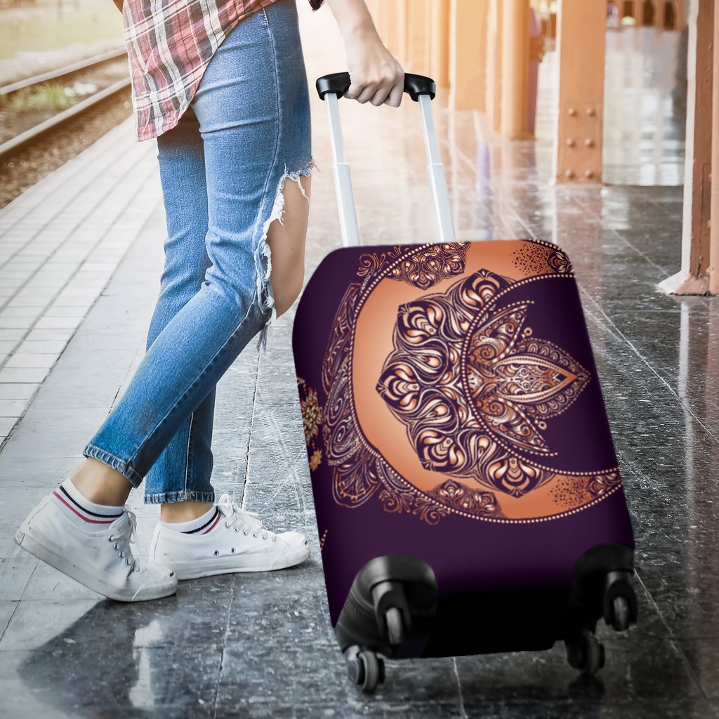 Sun Moon Mandala Luggage Cover Protector