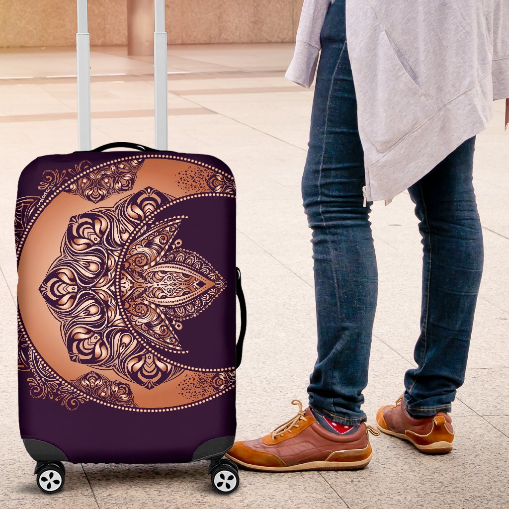 Sun Moon Mandala Luggage Cover Protector