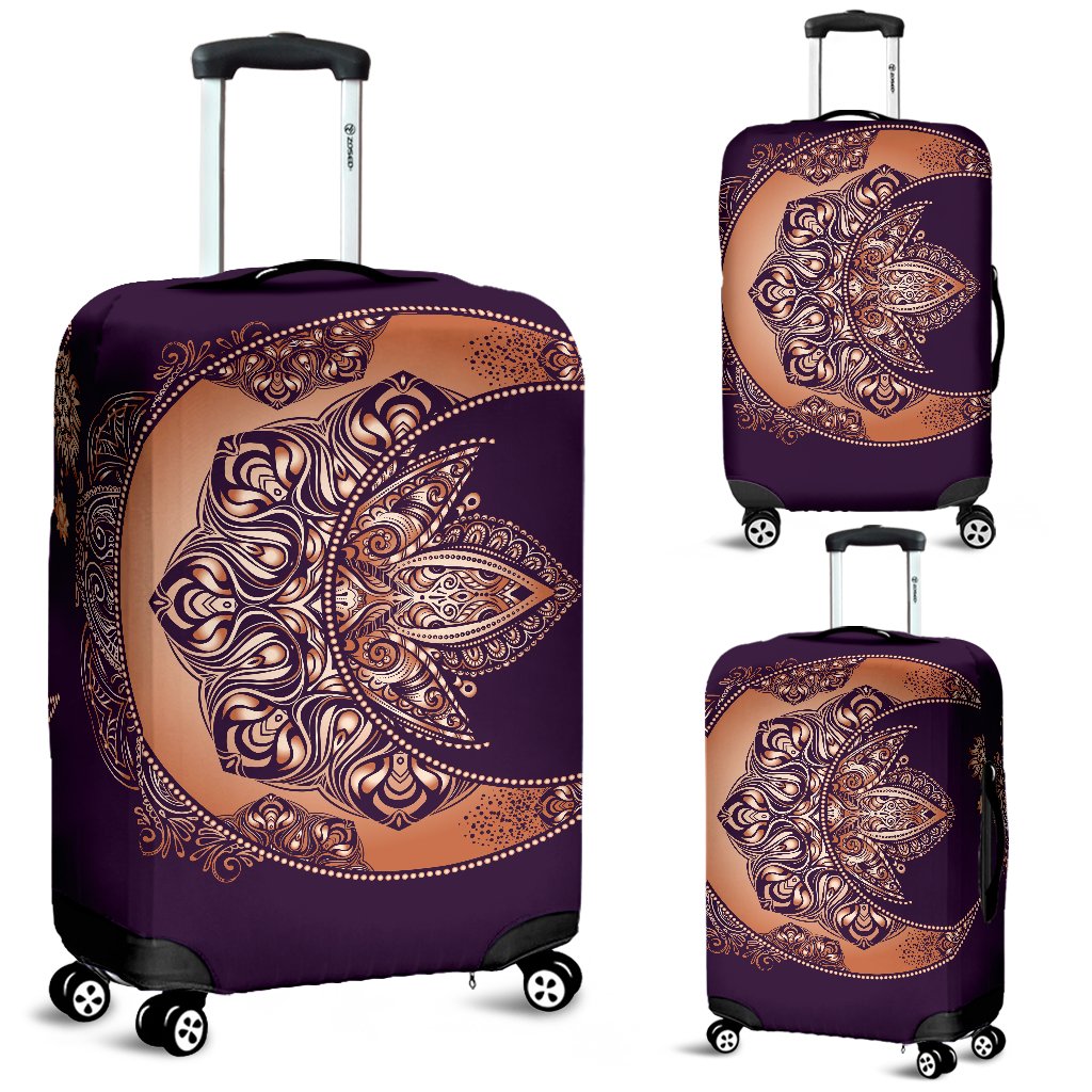Sun Moon Mandala Luggage Cover Protector