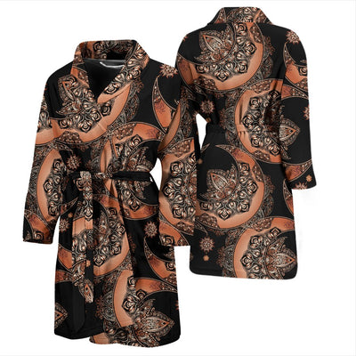 Sun Moon Mandala Men Bath Robe