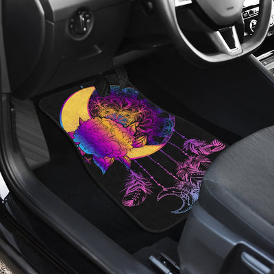 Sun Moon Mandala Rainbow Car Floor Mats