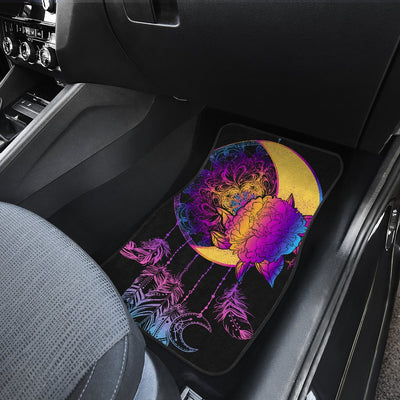 Sun Moon Mandala Rainbow Car Floor Mats