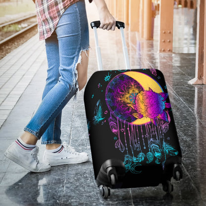 Sun Moon Mandala Rainbow Luggage Cover Protector