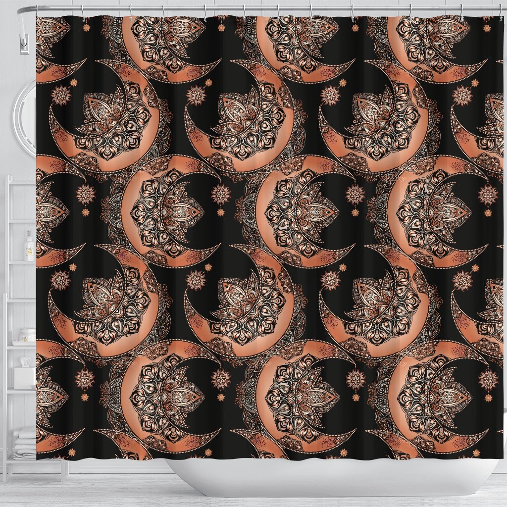 Sun Moon Mandala Shower Curtain