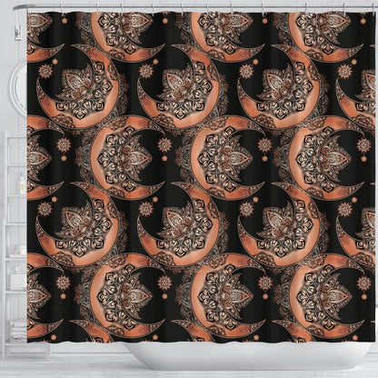 Sun Moon Mandala Shower Curtain