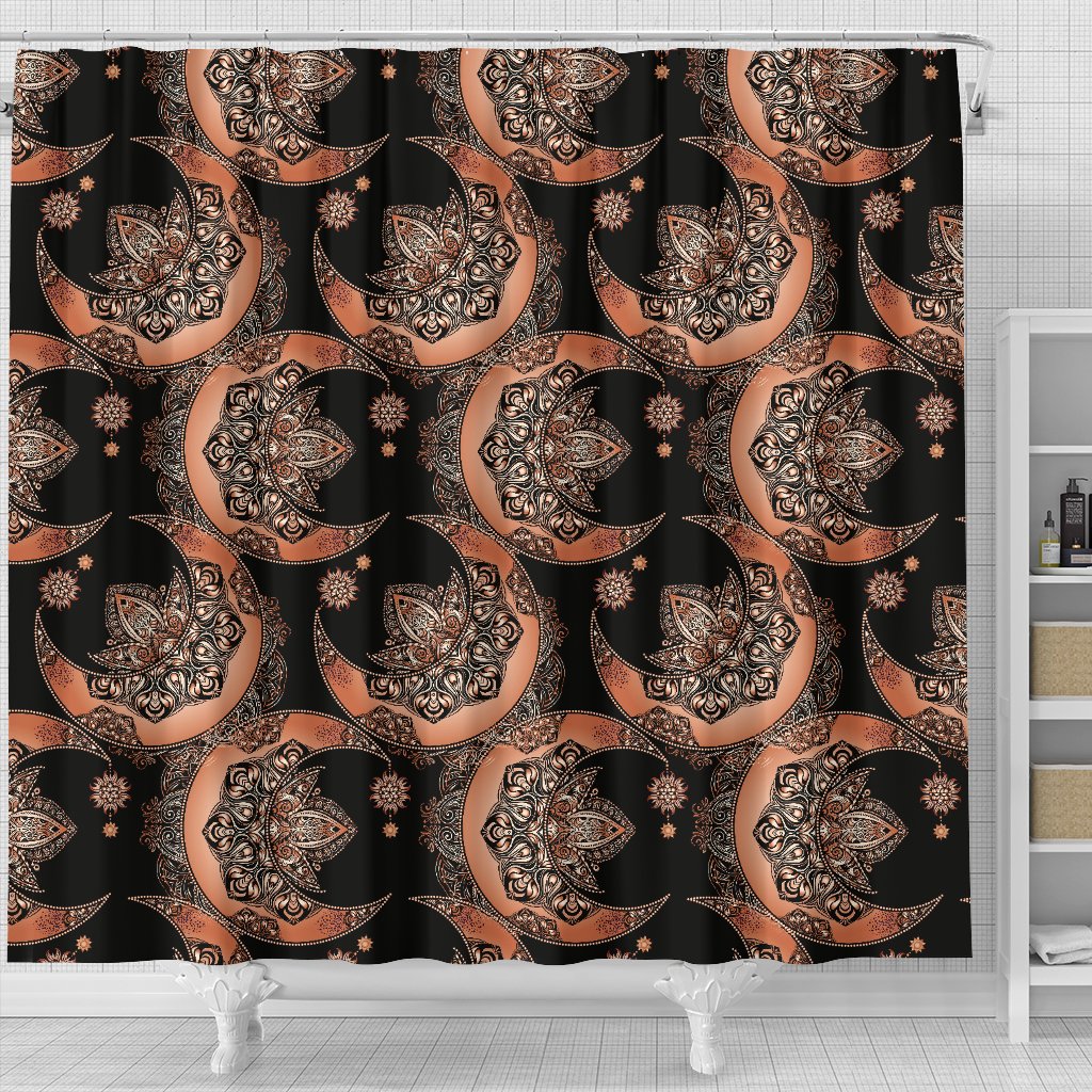 Sun Moon Mandala Shower Curtain