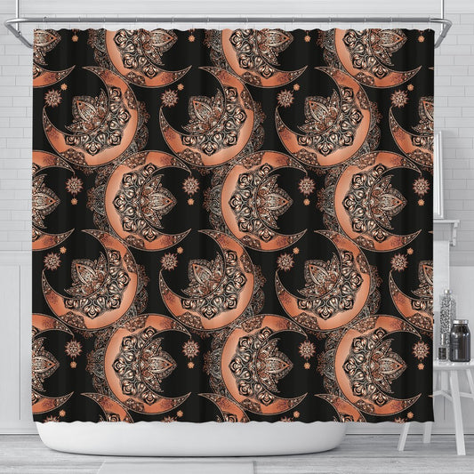 Sun Moon Mandala Shower Curtain