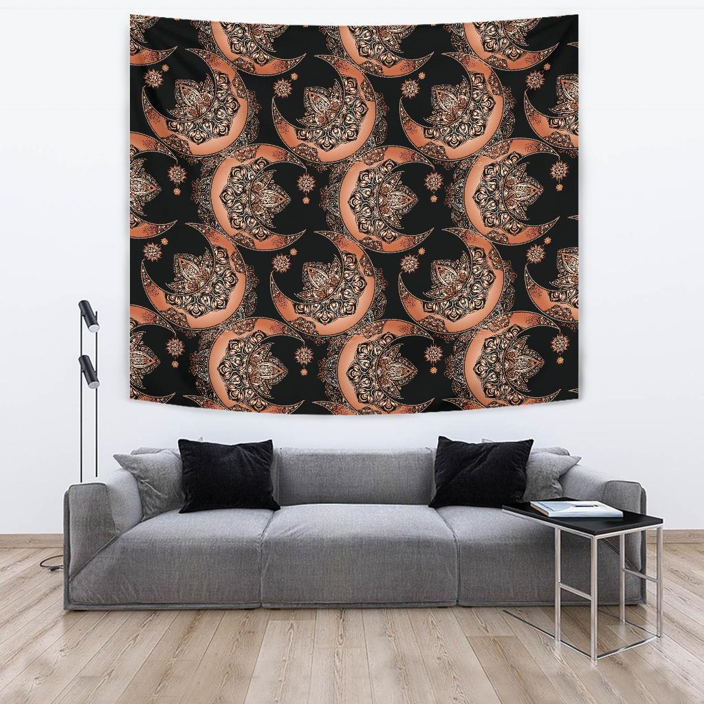 Sun Moon Mandala Tapestry