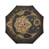 Sun Moon mandala Third eye Automatic Foldable Umbrella