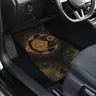 Sun Moon mandala Third Eye Car Floor Mats right