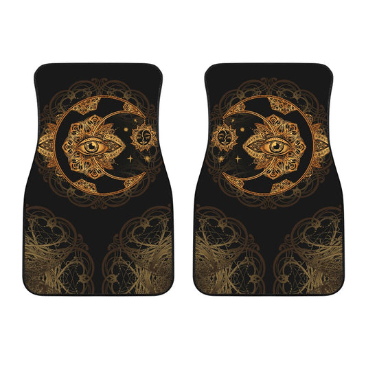 Sun Moon mandala Third Eye Car Floor Mats right