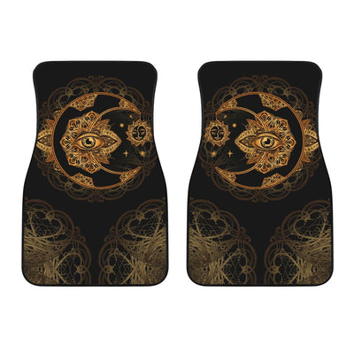 Sun Moon mandala Third Eye Car Floor Mats right