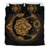 Sun Moon mandala Third eye Duvet Cover Bedding Set