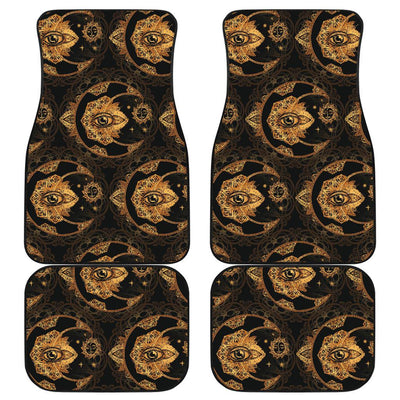 Sun Moon mandala Third eye Front and Back Car Floor Mats