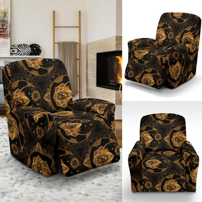 Sun Moon mandala Third eye Recliner Slipcover-JORJUNE.COM