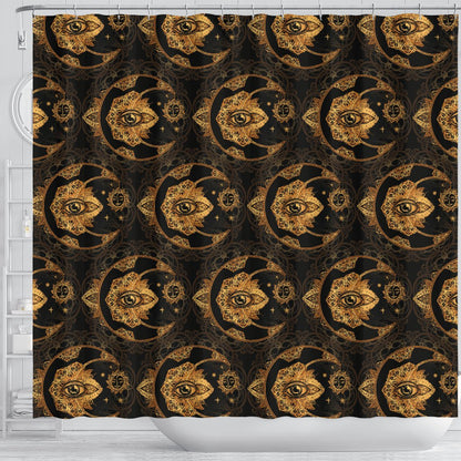 Sun Moon Mandala Third Eye Shower Curtain